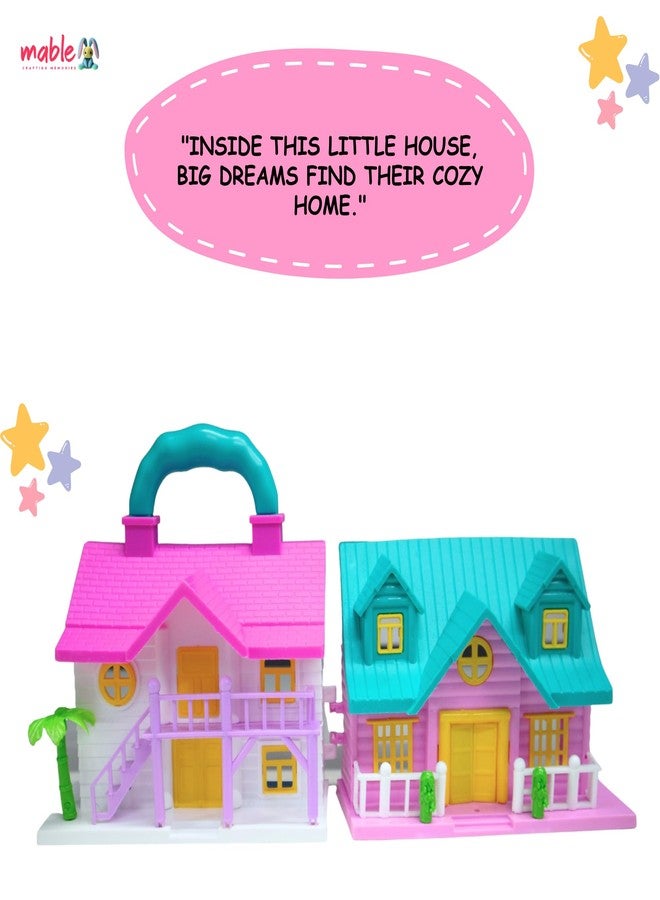 MABLE Girls Big Size Pretty Doll House Playset for Kids, Beautiful Two Room Set, Furniture, and Openable Doors for Kid Girls | Stunning Design for Indoor & Outdoor Fun for Children - Image 3